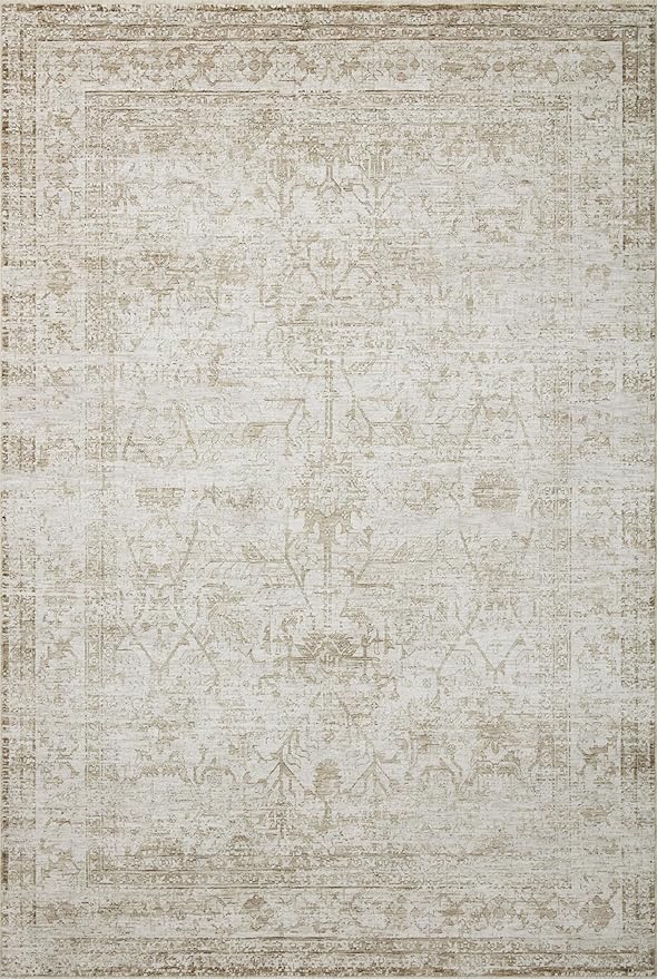 Loloi Amber Lewis Honora Collection HON-01 Ivory/Natural 11'-6" x 15'-6" Area Rug
