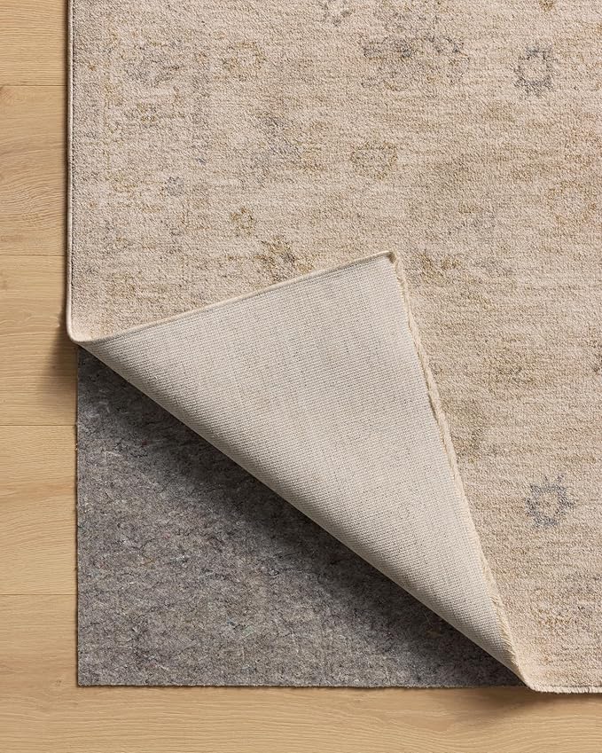 Loloi Chris Loves Julia Louisa Collection LOI-01 Oatmeal/Stone 2'-7" x 12'-0", .38" Pile Height, Runner Rug