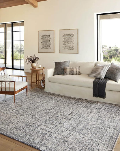 Loloi Amber Lewis Alie Collection ALE-03 Charcoal/Dove 2'-7'' x 7'-9'', .13'' Pile Height, Runner Rug