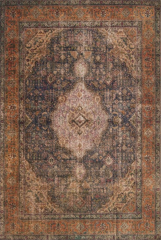 Loloi Loren Collection LQ-02 Plum/Multi 2'-6" x 7'-6" Runner Rug