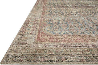 Loloi Angela Rose Aubrey Collection AUB-03 Ocean/Spice 7'-6" x 9'-6", .19" Pile Height, Area Rug