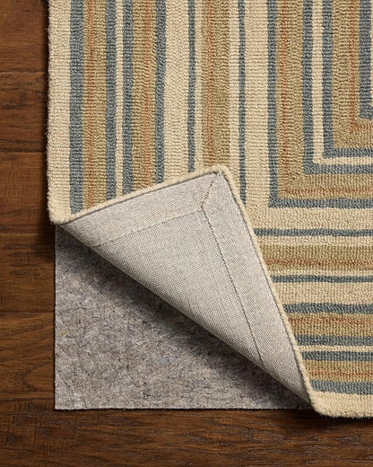 Loloi Chris Loves Julia Alfie Collection ALF-05 Natural/Multi 8'-6" x 11'-6" Area Rug Wool Neutral Living Bedroom Dining Carpet