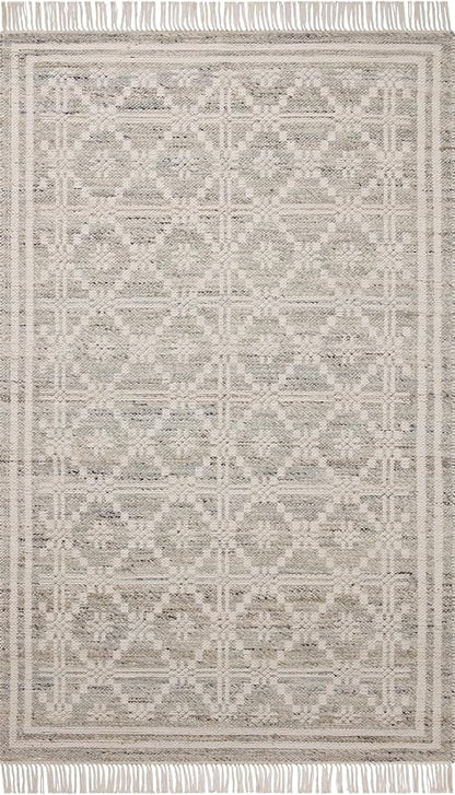 Loloi Angela Rose Rivers Collection RIV-02 Lagoon/Ivory 8'-6" x 11'-6" Reversible Area Rug
