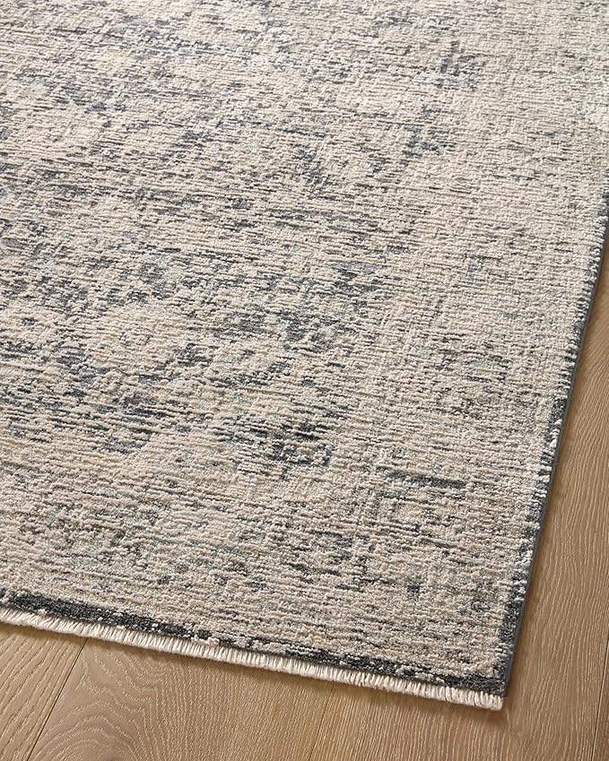 Loloi Amber Lewis Alie Collection ALE-05 Charcoal/Beige 11'-6'' x 15'-7'', .13'' Pile Height, Area Rug