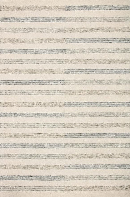 Loloi Chris Loves Julia Chris Collection CHR-05 Ivory/Slate 7'-9'' x 9'-9'', .50" Pile Height, Area Rug