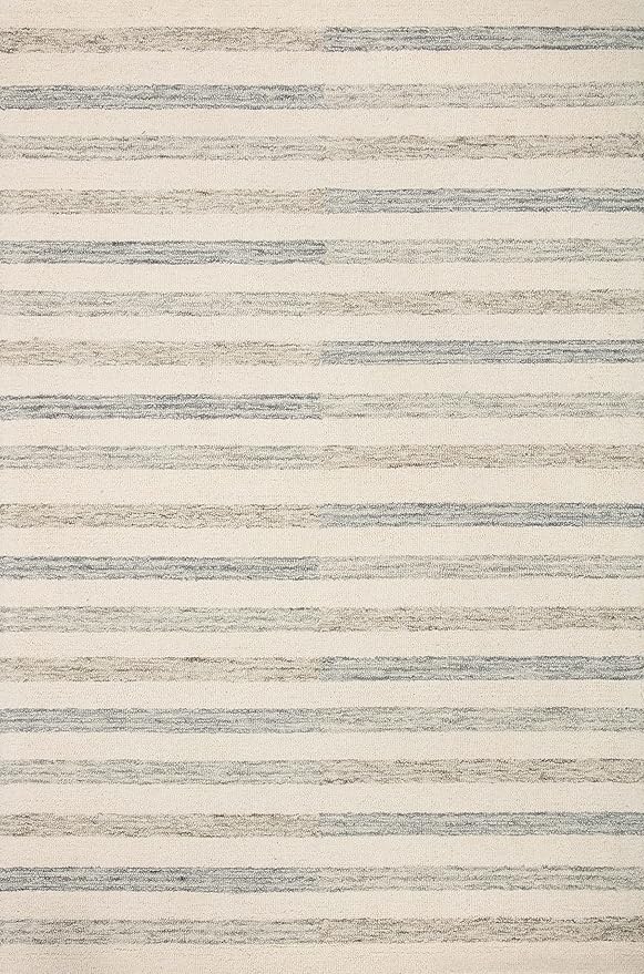 Loloi Chris Loves Julia Chris Collection CHR-05 Ivory/Slate 2'-0'' x 5'-0'', .50" Pile Height, Accent Rug