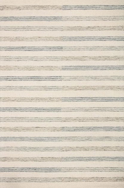 Loloi Chris Loves Julia Chris Collection CHR-05 Ivory/Slate 5'-0'' x 7'-6'', .50" Pile Height, Area Rug
