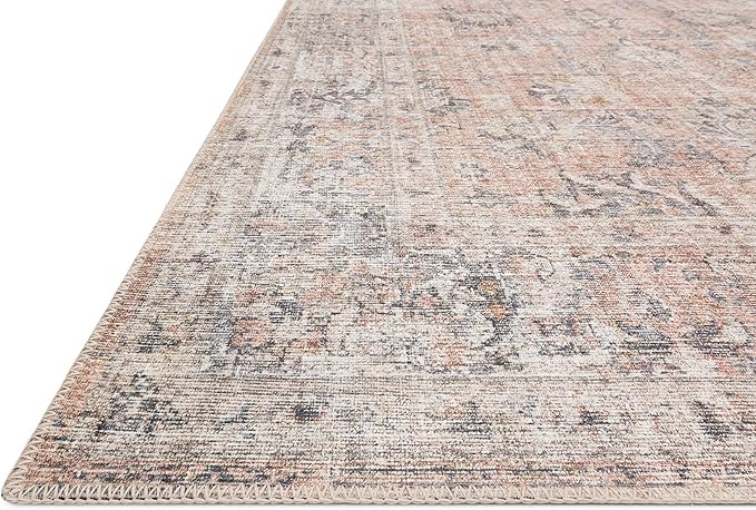 Loloi Skye Collection SKY-01 Blush/Grey 2'-0" x 5'-0" Accent Rug