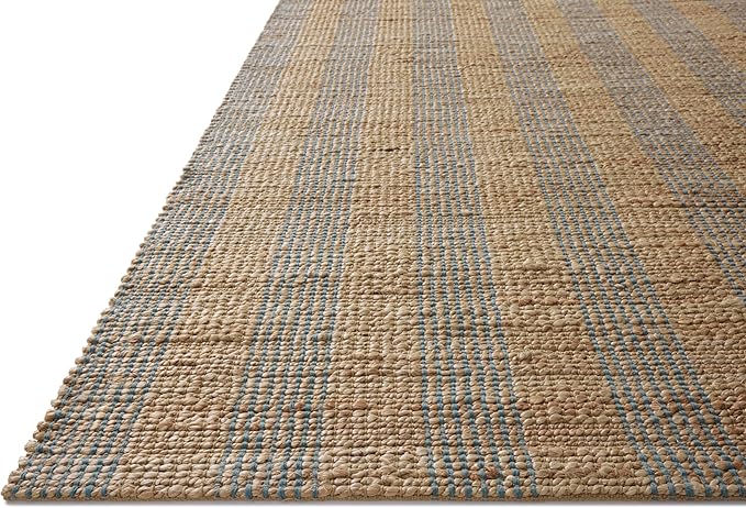 Loloi Chris Loves Julia Judy Collection JUD-04 Natural/Sky 9'-3" x 13' Area Rug
