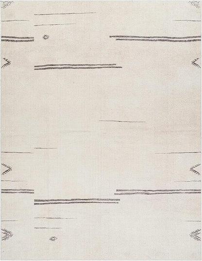 Livabliss x Becki Owens Rivi Moroccan Area Rug , 7'10" x 10', Cream/Charcoal