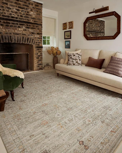 Loloi Chris Loves Julia Ida Collection IDA-04 Spa/Multi 2'-7" x 10'-0", .19" Pile Height, Runner Rug