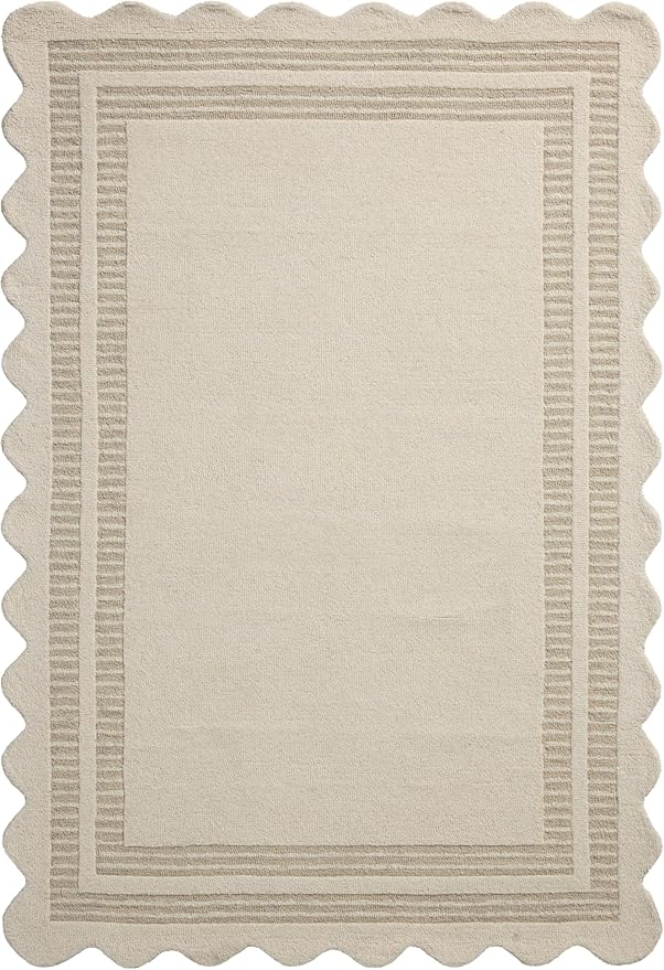 Loloi Chris Loves Julia Scottie Collection SCO-01 Ivory/Grey 2'-6" x 9'-9", .87" Pile Height, Runner Rug