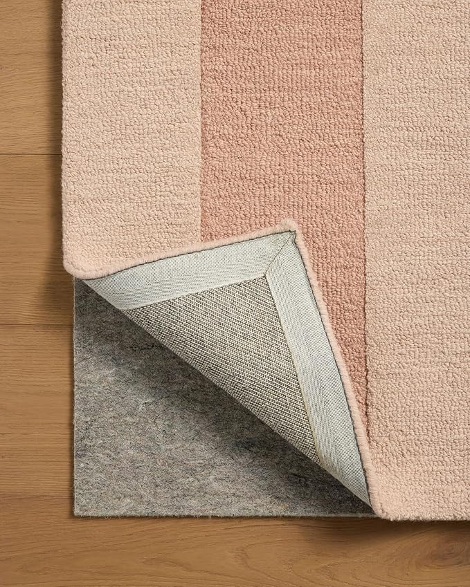 Loloi Leanne Ford Craven Collection CVN-01 Blush/Rose 5'-0" x 7'-6" Area Rug Geometrical, Patterned, Neutral, Living Room, Bedroom, Dining Room