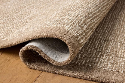 Loloi Magnolia Home by Joanna Gaines Henley Collection Ivory/Brown 9'-3" x 13' Area Rug