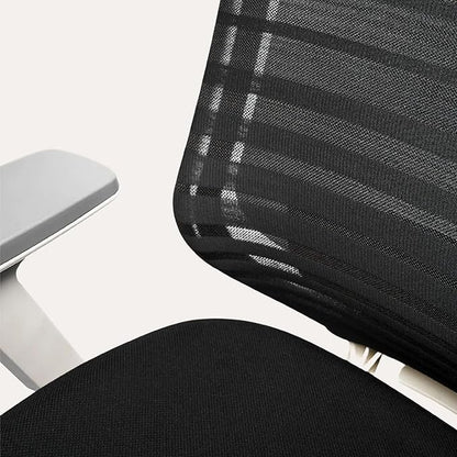 Branch Ergonomic Chair - A Versatile Desk Chair with Adjustable Lumbar Support, Breathable Mesh Backrest, and Smooth Wheels - Experience Optimal Comfort and Support - Sand - White