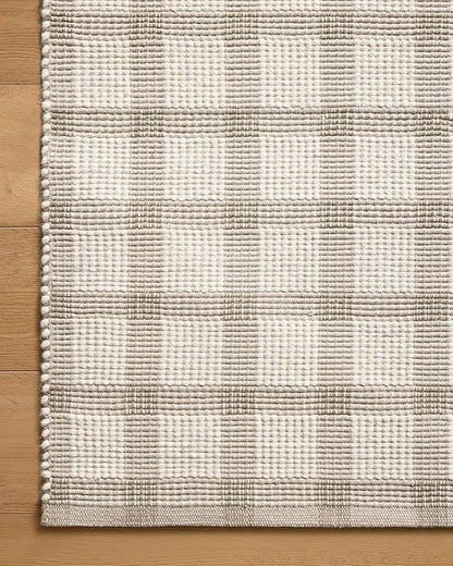 Loloi Magnolia Home by Joanna Gaines Ryder Collection RYD-02 Stone/Ivory 7'-9" x 9'-9" Area Rug
