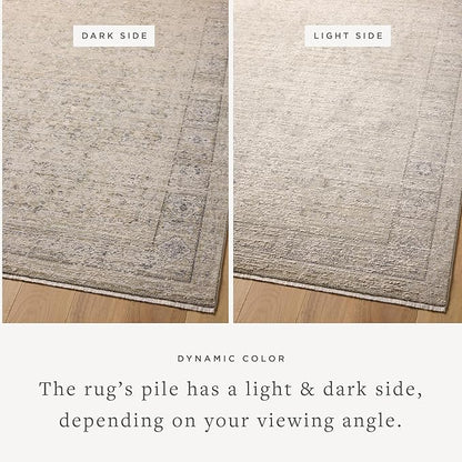 Loloi Amber Lewis Alie Collection ALE-03 Taupe/Dove 2'-7'' x 12'-0'', .13'' Pile Height, Runner Rug