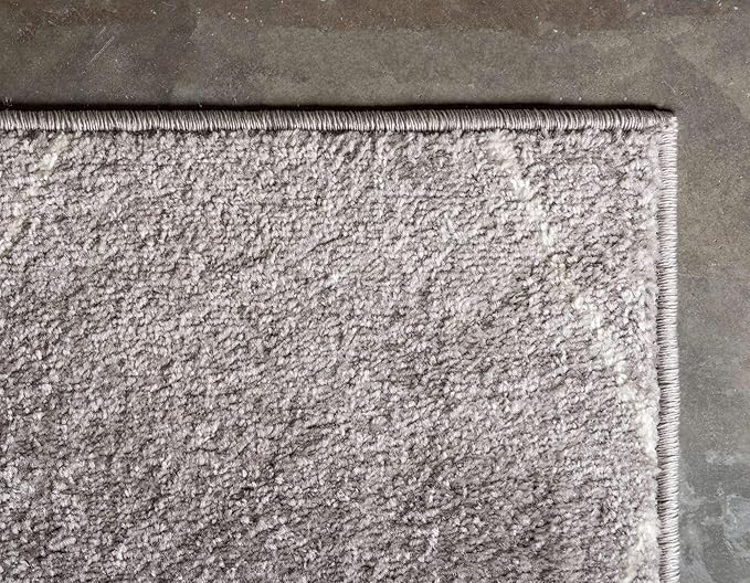 Unique Loom Trellis Frieze Collection Area Rug - Geometric (2' x 6' 1" Runner Light Gray/Ivory)