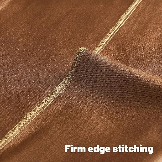 FUTEI Bronze Chenille Decorative Throw Pillow Covers 22x22 Inch Set of 2,Soft Embossed Striped Textured Cushion Case,Modern Home Decor for Couch Bed Living Room