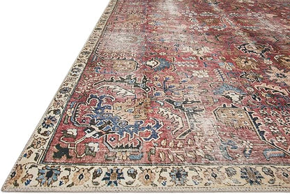 Loloi Chris Loves Julia Jules Collection JUL-01 Merlot/Multi 2'-6'' x 12'-0'', .13" Pile Height, Runner Rug