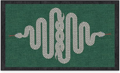 RUGGABLE x Jonathan Adler Washable Modern Area Rug – Venom Emerald 3x5, Stain-Resistant, Non-Slip – Small Machine Washable Rugs for Living Room, Bedroom, Hallway, Entryway & Office–with Standard Pad