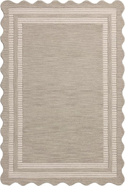 Loloi Chris Loves Julia Scottie Collection SCO-01 Fog/Ivory 2'-0" x 5'-0", .87" Pile Height, Accent Rug