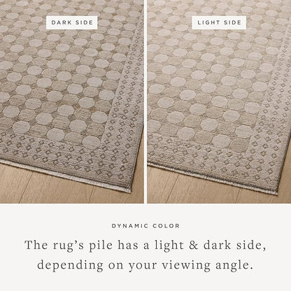 Loloi Amber Lewis Cali Collection CIL-01 Taupe/Natural 2'-3" x 3'-11", .25" Pile Height, Accent Rug