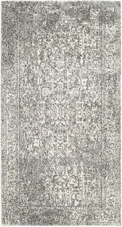 SAFAVIEH Evoke Collection 2'2" x 4' Grey/Ivory EVK256D Oriental Distressed Non-Shedding Living Room Bedroom Accent Rug