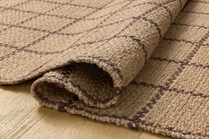 Loloi Chris Loves Julia Fletcher Collection FLE-01 Natural/Brown 9'-3" x 13', .37" Pile Height, Area Rug