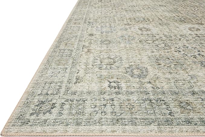 Loloi Skye Collection SKY-14 Natural/Sage 8'-0" x 8'-0" Round Area Rug