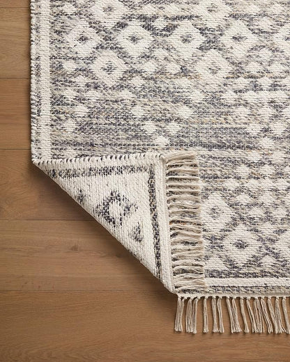 Loloi Angela Rose Rivers Collection RIV-01 Denim/Ivory 7'-9" x 9'-9" Reversible Area Rug