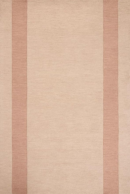 Loloi Leanne Ford Craven Collection CVN-01 Blush/Rose 5'-0" x 7'-6" Area Rug Geometrical, Patterned, Neutral, Living Room, Bedroom, Dining Room
