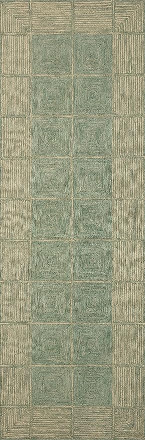 Loloi Chris Loves Julia Francis Collection FRA-02 Green/Natural 9'-3" x 13' Area Rug