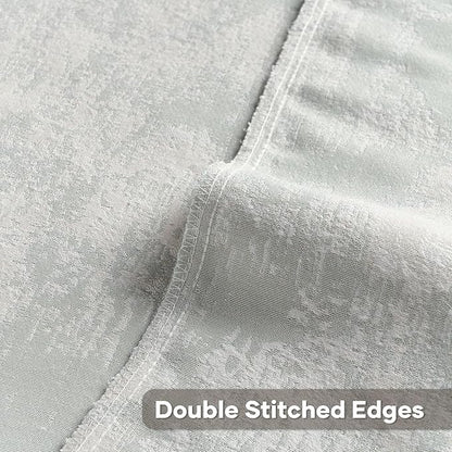 FUTEI Light Blue White Decorative Throw Pillow Covers 18x18 Inch Set of 2,Soft Faux Cashmere Jacquard - Textured & Cozy Cushion Case,Modern Home Decor for Couch Bed Living Room