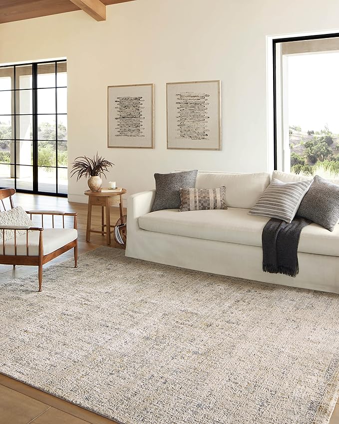 Loloi Amber Lewis Alie Collection ALE-02 Sand/Sky 2'-7'' x 7'-9'', .13'' Pile Height, Runner Rug