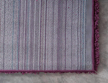 Unique Loom Solid Shag Collection Area Rug (10' x 13' Rectangle, Eggplant Purple)