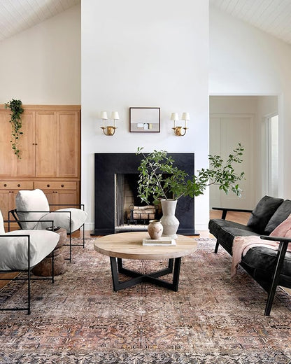 Loloi Chris Loves Julia Jules Collection JUL-02 Terracotta/Multi 8'-6'' x 11'-6'', .13" Pile Height, Area Rug