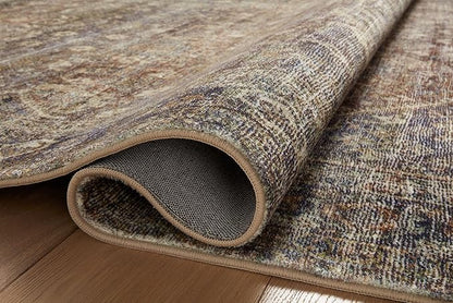 Loloi Amber Lewis Morgan Collection MOG-05 Spice/Lagoon 8'-3" x 11'-3" 38" Thick Area Rug feat. CloudPile, Neutral, Room Décor, Vintage Inspired, Livingroom, Bedroom, Dining Area