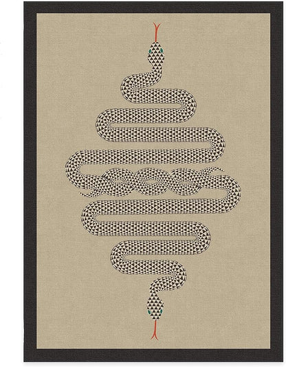RUGGABLE x Jonathan Adler Washable Modern Area Rug – Venom Neutral 5x7, Stain-Resistant, Non-Slip – Medium Machine Washable Rugs for Living Room, Bedroom, Hallway, Entryway & Office–with Standard Pad