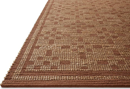 Loloi Chris Loves Julia Judy Collection JUD-07 Natural/Spice 3'-6" x 5'-6" Accent Rug