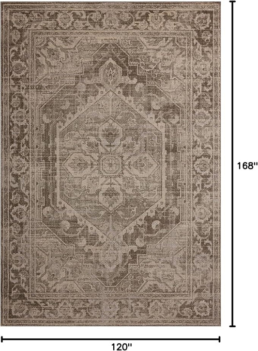 Loloi Magnolia Home by Joanna Gaines Mona Collection MOA-01 Cocoa/Stone 10'-0" x 14'-0" Area Rug