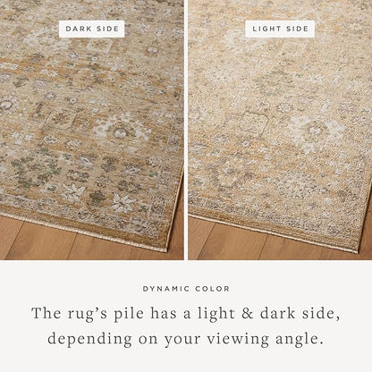 Loloi Magnolia Home by Joanna Gaines Pace Collection PAC-07 Sunset/Stone 9'-6" x 12'-3" Area Rug