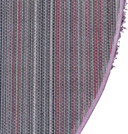 Unique Loom Solid Shag Collection Area Rug (5' 3" Round, Lilac)
