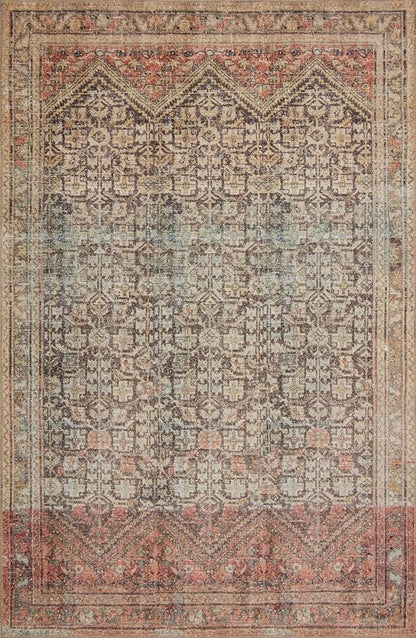 Loloi Loren Collection LQ-17 Charcoal/Multi 7'-6" x 9'-6" Area Rug