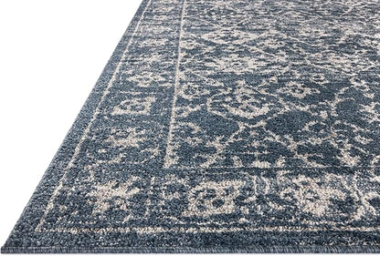 Loloi Magnolia Home by Joanna Gaines Gigi Collection GIG-02 Navy/Stone 2'-7" x 10'-0" Runner Rug