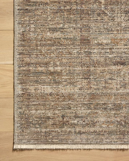 Loloi Amber Lewis Molly Collection MOL-07 Tobacco/Sage 2'-3" x 3'-10" Low Pile Accent Rug