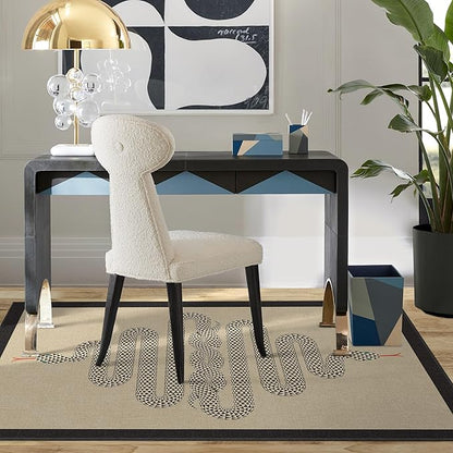 RUGGABLE x Jonathan Adler Machine Washable Modern Area Rug – Venom Neutral 4x6, Stain-Resistant, Non-Slip – Medium Rugs for Living Room, Bedroom, Hallway, Entryway & Office–with Cushioned Pad