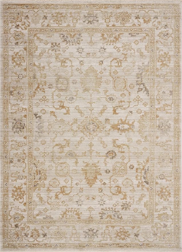Loloi Magnolia Home by Joanna Gaines Pace Collection PAC-02 Natural/Gold 2'-6" x 12'-0" Runner Rug