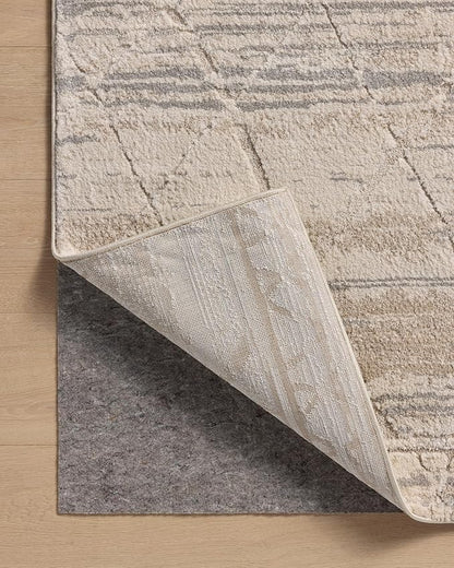 Loloi Amber Lewis Monty Collection MOT-02 Ivory/Natural 6'-7" x 9'-3", .50" Pile Height, Area Rug