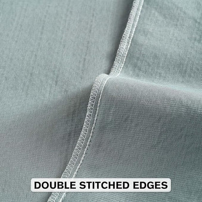 FUTEI Dusty Blue Chenille Throw Pillow Covers 22x22 Inch Set of 2,Soft Striped & Diamond Textured Cushion Cases,Modern Home Decor for Couch Living Room